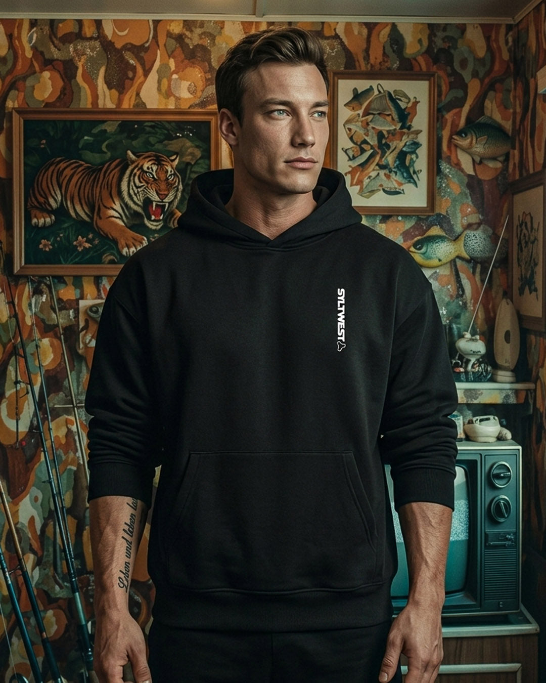 Surfboard Relaxed Fit Hoodie