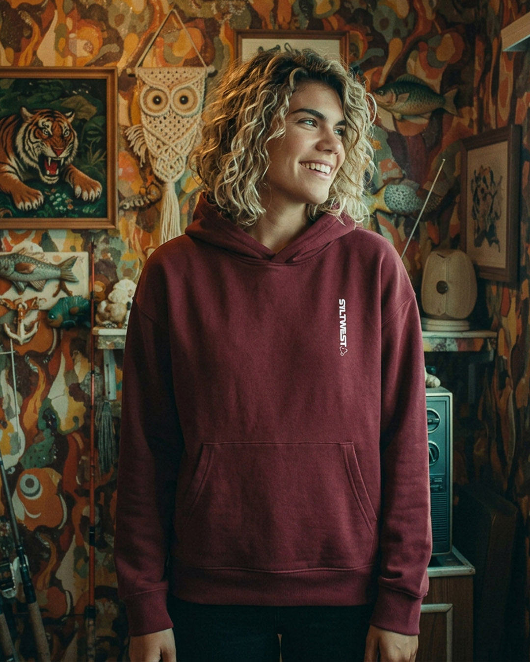 Surfboard Relaxed Fit Hoodie